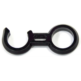 Крючок фиксатор трапа 25 мм черный (040546BT, 10269481)